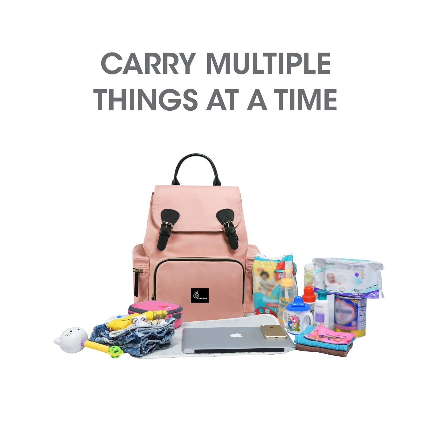 R for Rabbit Caramello Bliss Diaper Bag - Pink - DBCMBP1