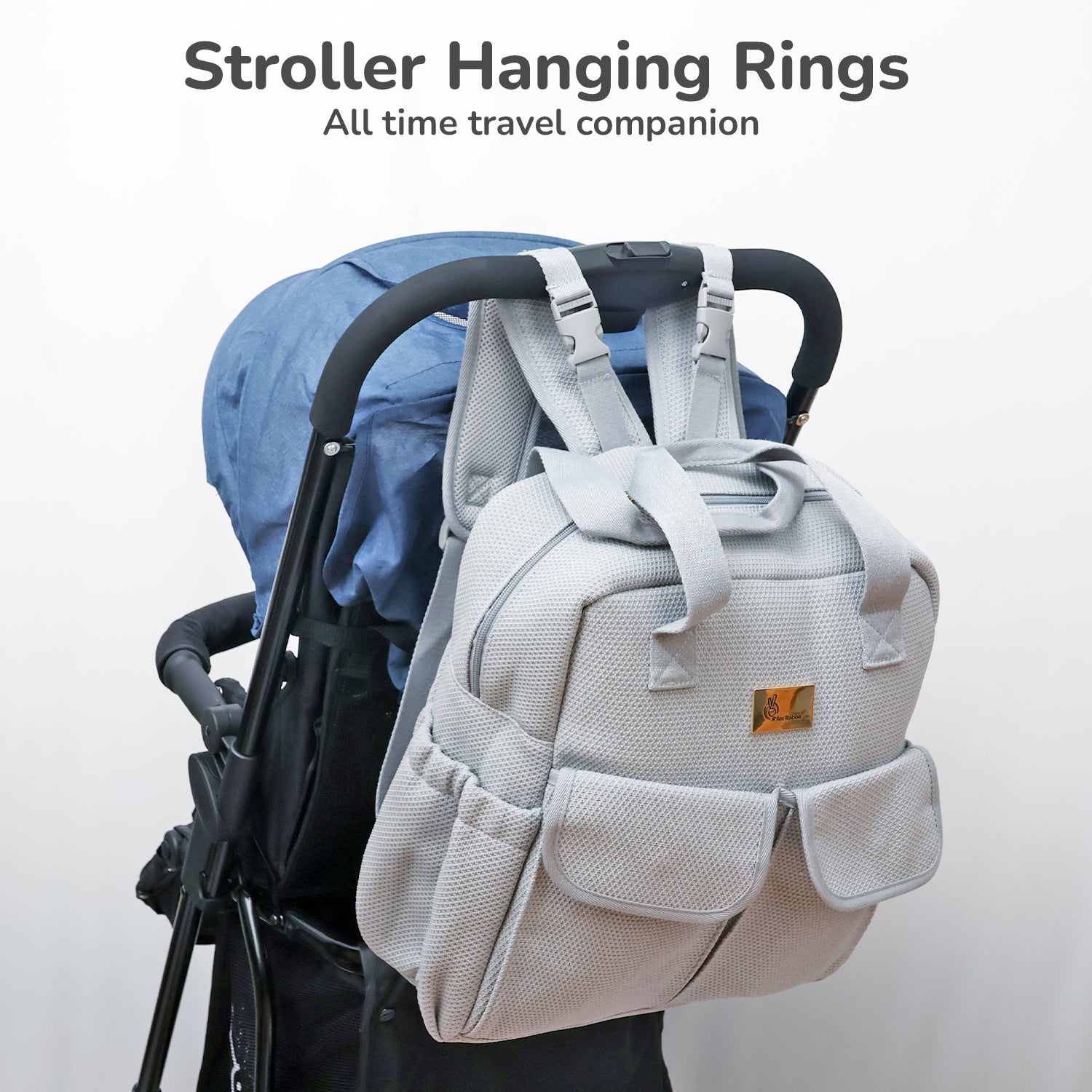 R for Rabbit Caramello Breezy Diaper Bags Grey Baby Gear - Diaper Bags