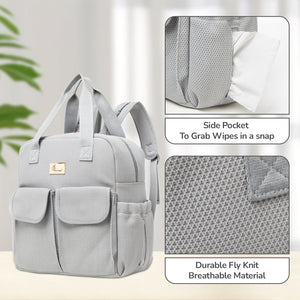 R for Rabbit Caramello Breezy Diaper Bags Grey Baby Gear - Diaper Bags