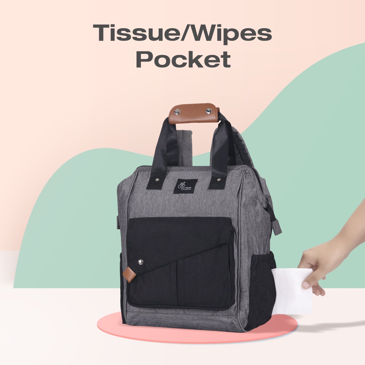 R for Rabbit Caramello Delight Diaper Bags Black Grey Baby Gear - Diaper Bags