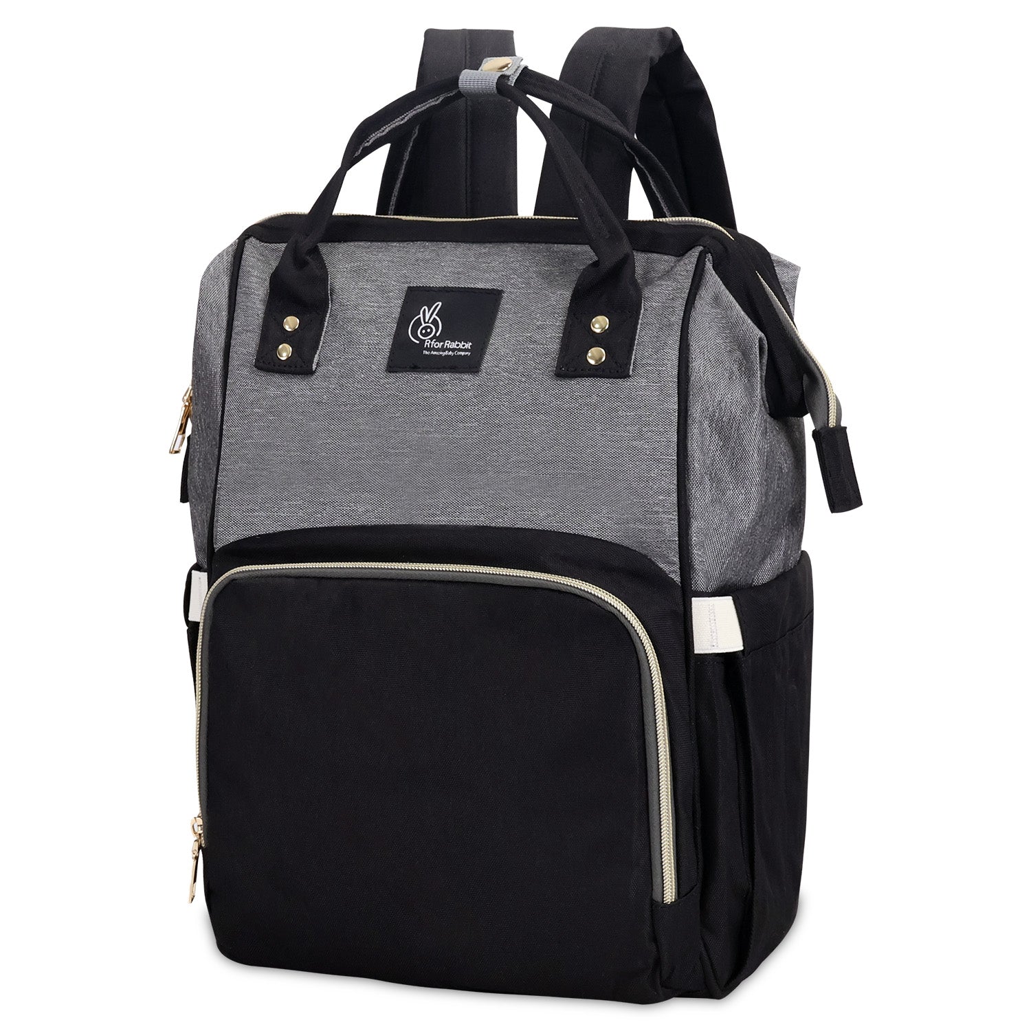 R for Rabbit Caramello Diaper Bags - Black Grey - DBCMBG1