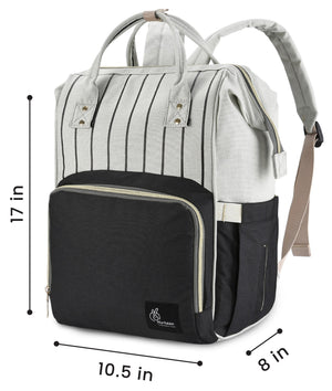 R for Rabbit Caramello Diaper Bags - Black strip - DBCMBS1