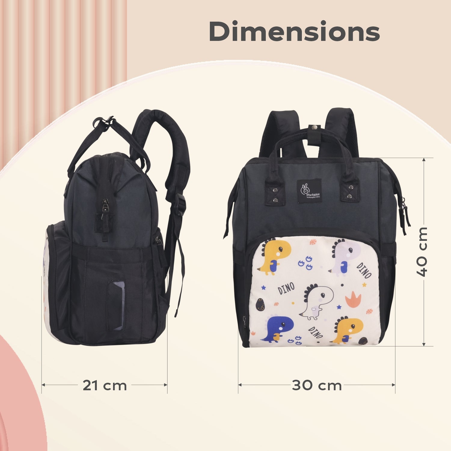 R for Rabbit Caramello Dino - Beige - DBCMDB06