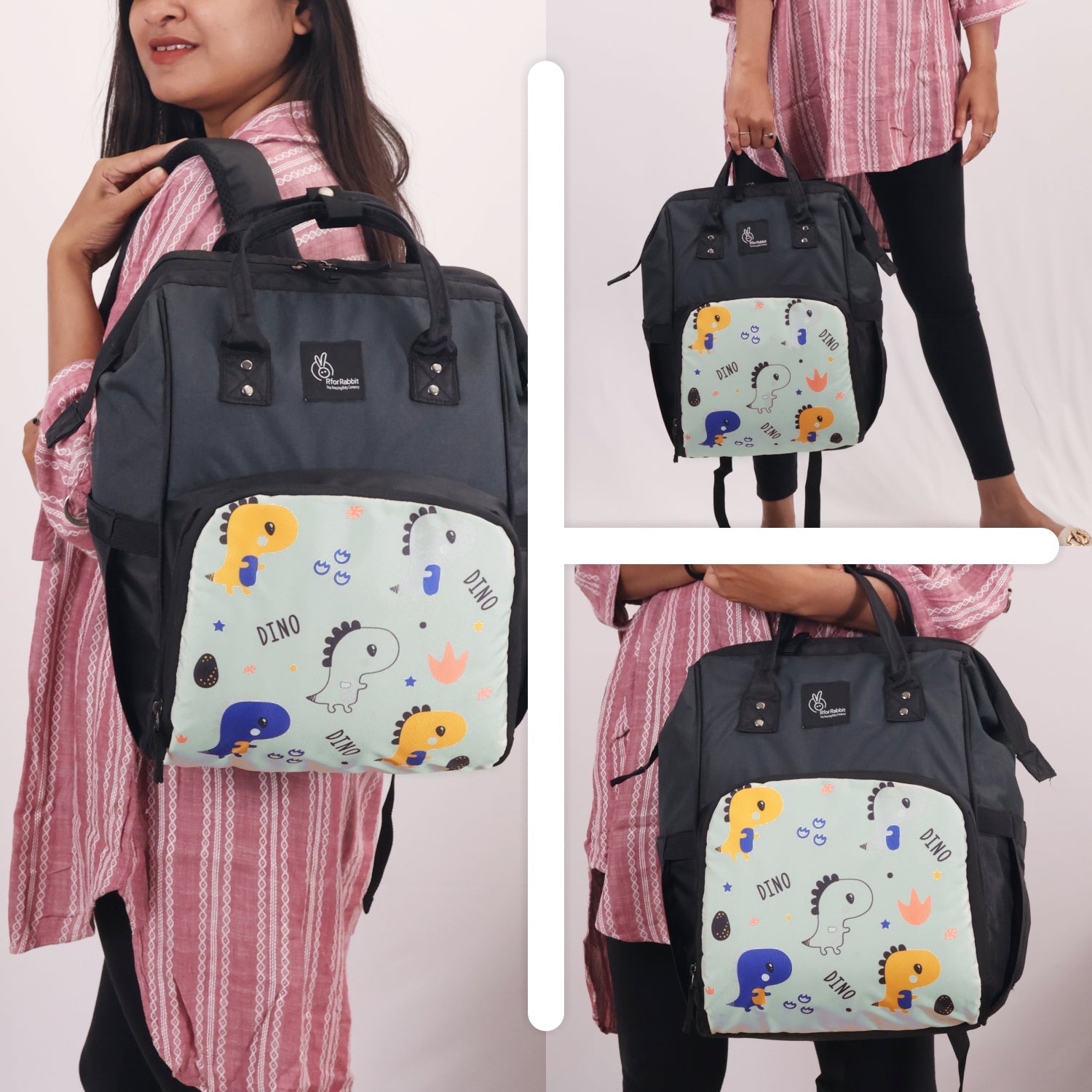 R for Rabbit Caramello Dino - Sea Green - DBCMDSG06