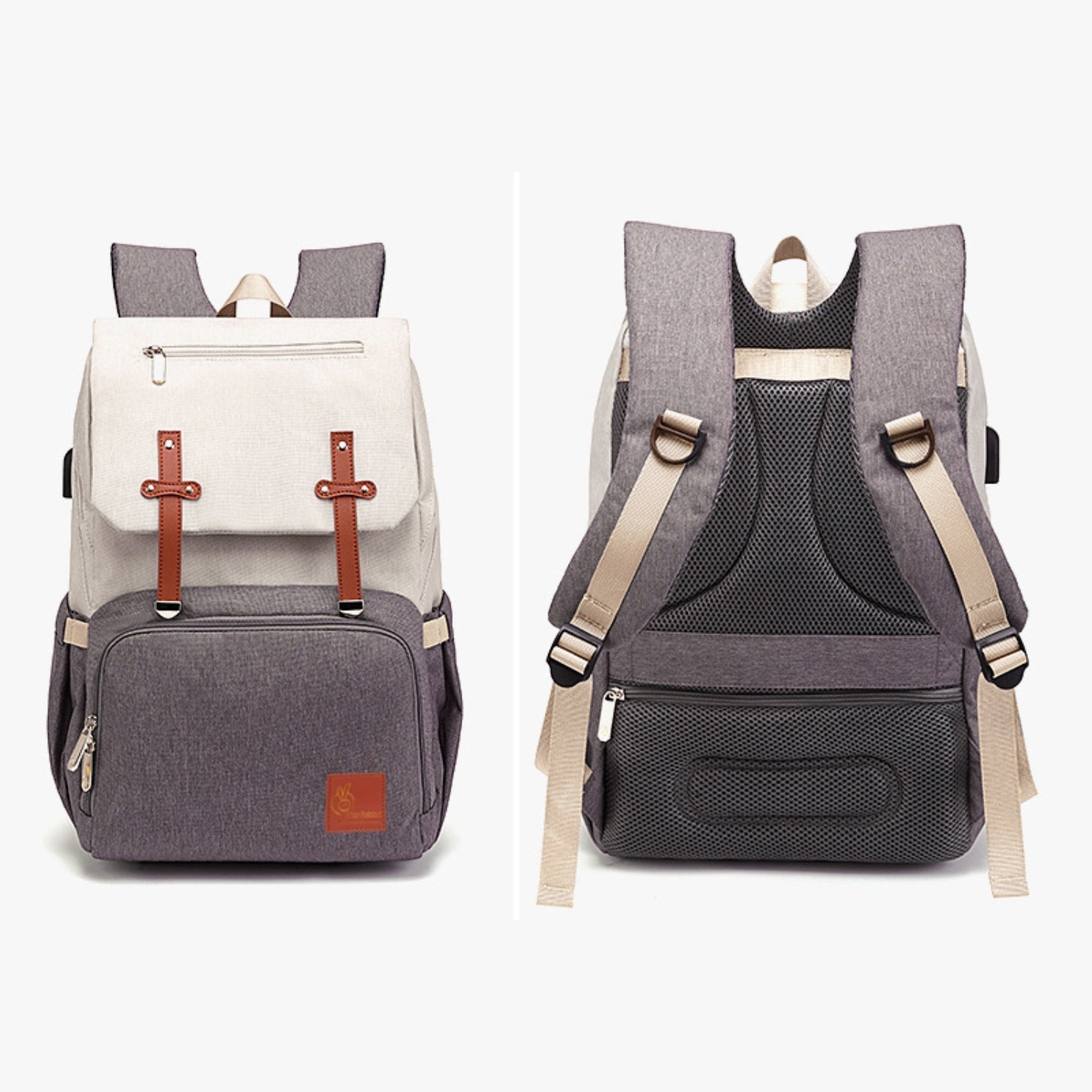R for Rabbit Caramello Smart Diaper Bag - Beige Brown - DBCMSB1