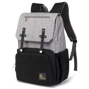 R for Rabbit Caramello Smart Diaper Bag - Grey Black - DBCMSG1