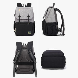 R for Rabbit Caramello Smart Diaper Bag - Grey Black - DBCMSG1