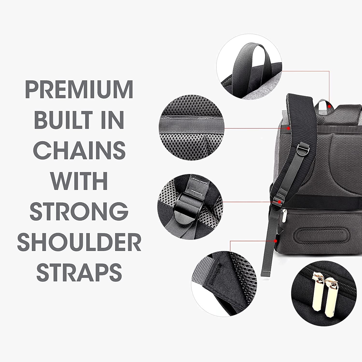 R for Rabbit Caramello Smart Diaper Bag - Grey Black - DBCMSG1