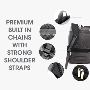 R for Rabbit Caramello Smart Diaper Bag - Grey Black - DBCMSG1