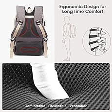 R for Rabbit Caramello Smart Diaper Bag - Grey Black - DBCMSG1