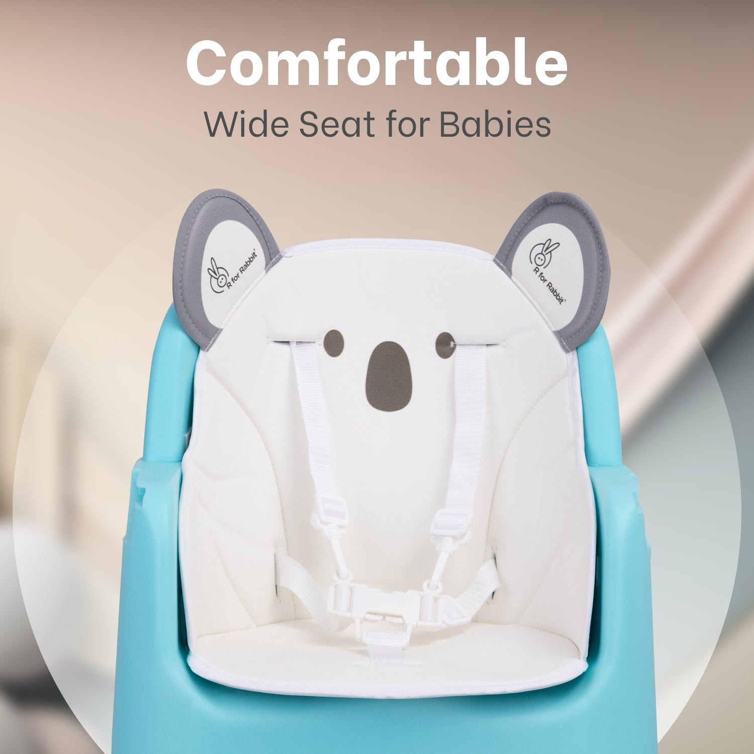 R for Rabbit Cherry Berry Grand High Chair Teddy Green Baby Gear - Baby High Chair