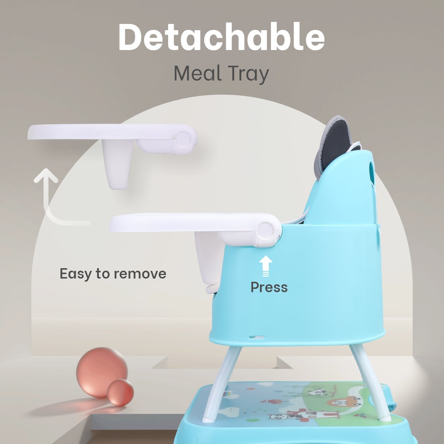 R for Rabbit Cherry Berry Grand High Chair Teddy Green Baby Gear - Baby High Chair