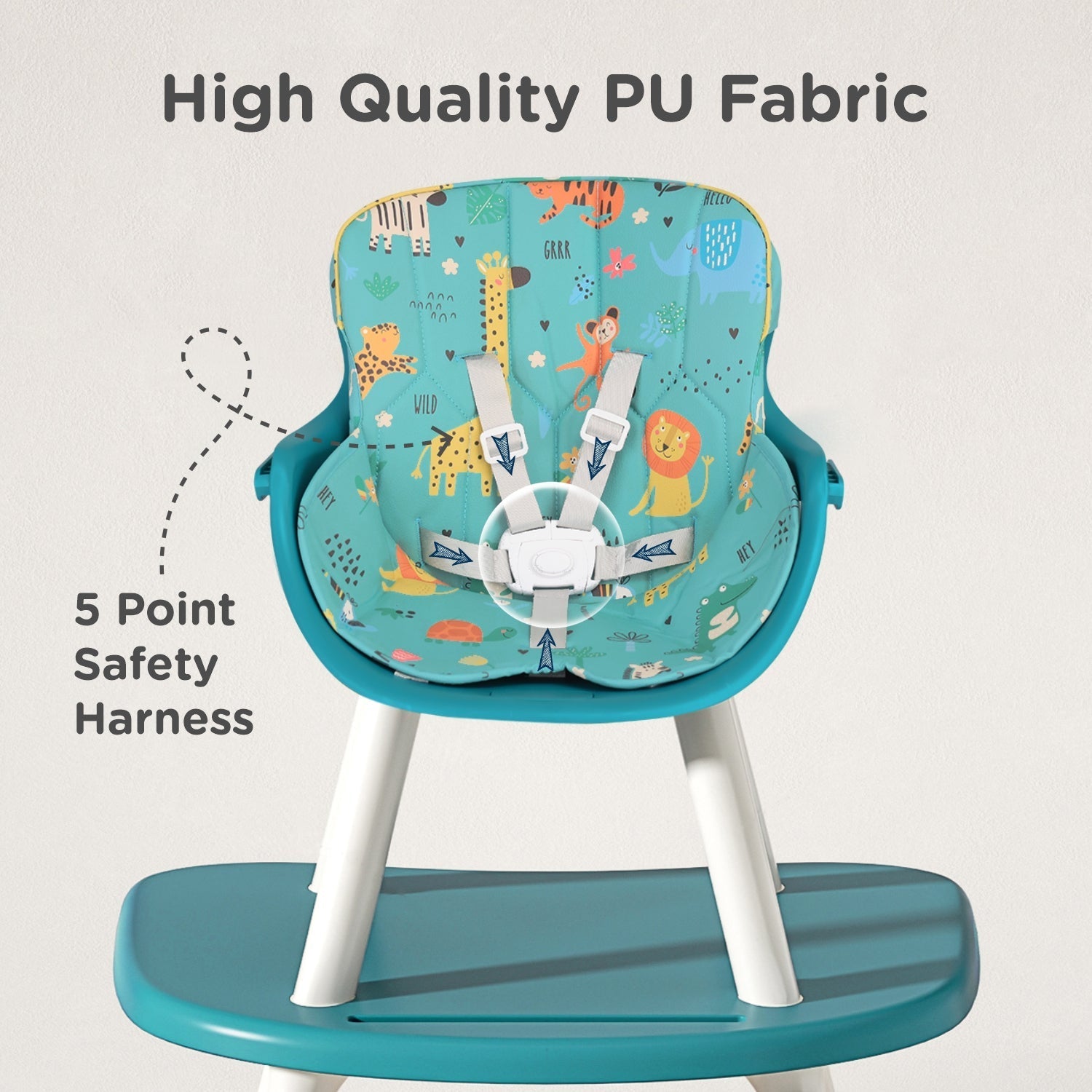 R for Rabbit Cherry Berry Safari Baby High Chair - HCCBSLB5