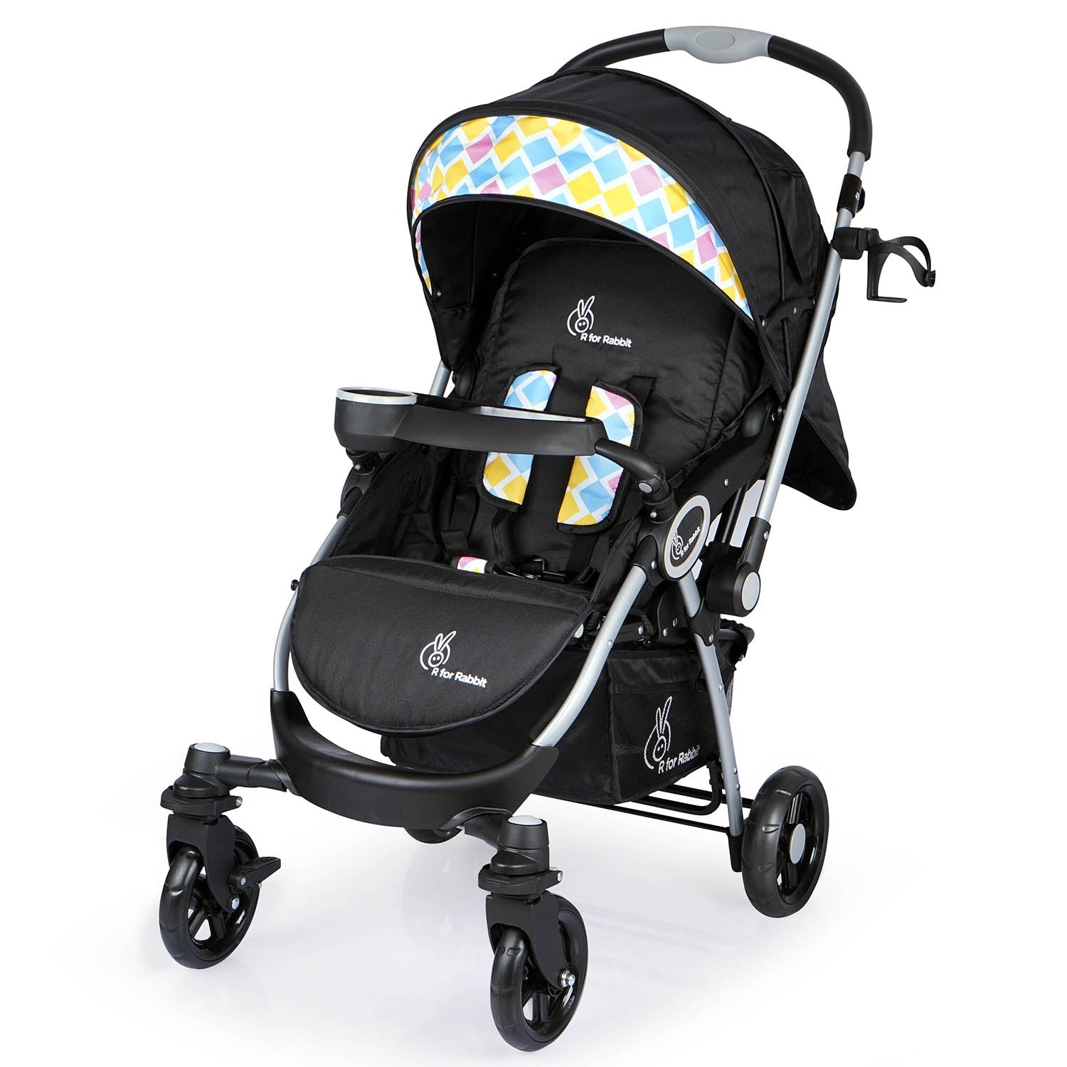 R for Rabbit Chocolate Ride Baby Strollers - Black Multi - STCRBM1