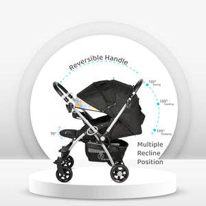 R for Rabbit Chocolate Ride Baby Strollers - Black Multi - STCRBM1