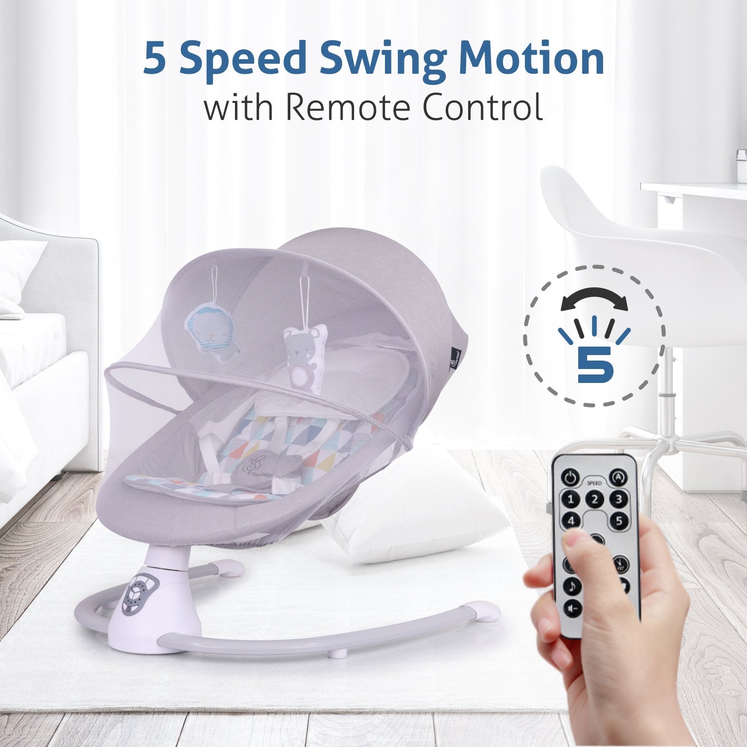 R for Rabbit Cocoon The Smart Auto Baby Swing - Swings