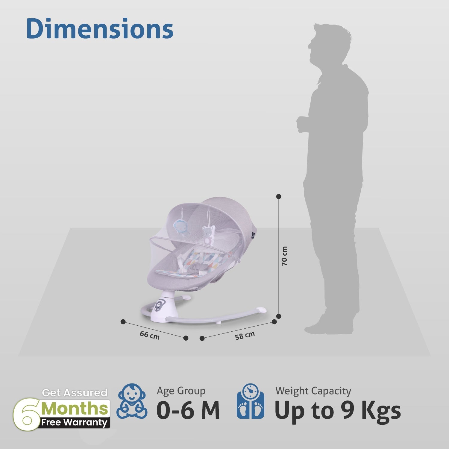 R for Rabbit Cocoon The Smart Auto Baby Swing - Swings