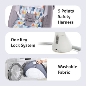 R for Rabbit Cocoon The Smart Auto Baby Swing - Swings
