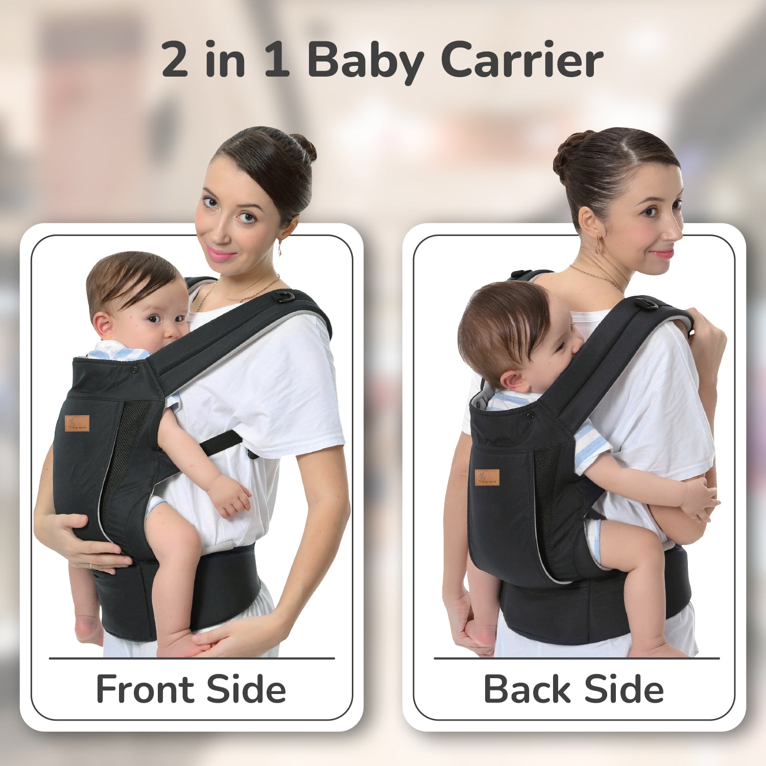 R for Rabbit Comfy Hug Ergo baby carrier - BCCHEBL1