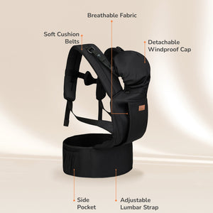 R for Rabbit Comfy Hug Ergo baby carrier - BCCHEBK1