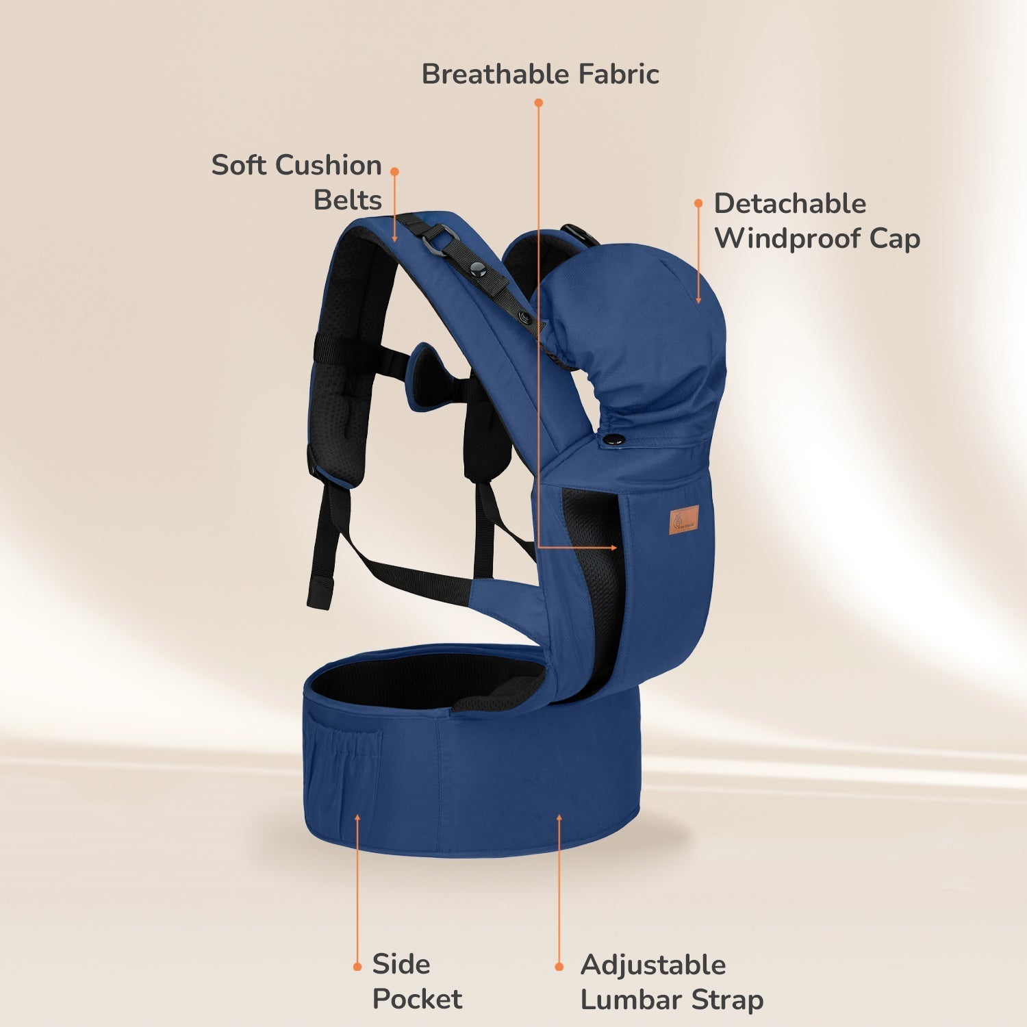 R for Rabbit Comfy Hug Ergo baby carrier - BCCHEBL1