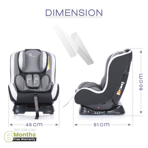 R for Rabbit Convertible Baby Car Seat Jack N Jill - Black Grey - CCJJBG1