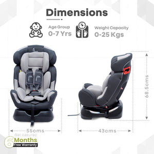 R for Rabbit Convertible Baby Car Seat Jack N Jill Gran - Grey - CCJJGG3
