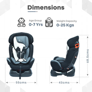 R for Rabbit Convertible Baby Car Seat Jack N Jill Grand - Black Multicolor - CCJJBM3