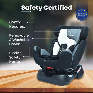 R for Rabbit Convertible Baby Car Seat Jack N Jill Grand - Black Multicolor - CCJJBM3