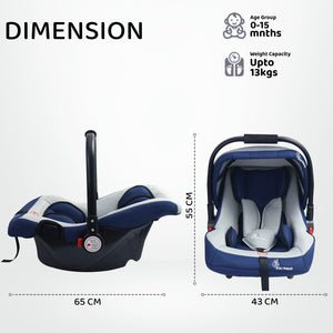R for Rabbit Cozy 3 in 1 Multipurpose Baby Carry Cot, Rocker, Portable, Removable & Washable Cover, UV Protection Canopy - Carry Cot
