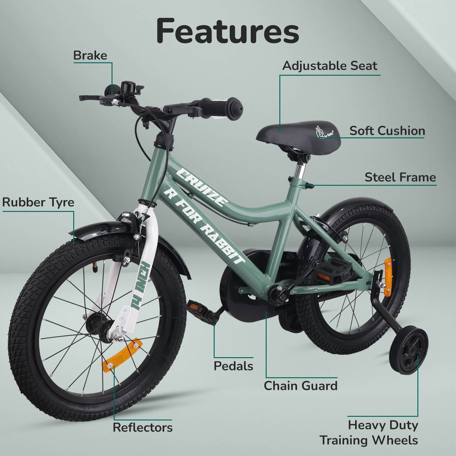 R for Rabbit Cruize 14' Bicycle - BLCROG14