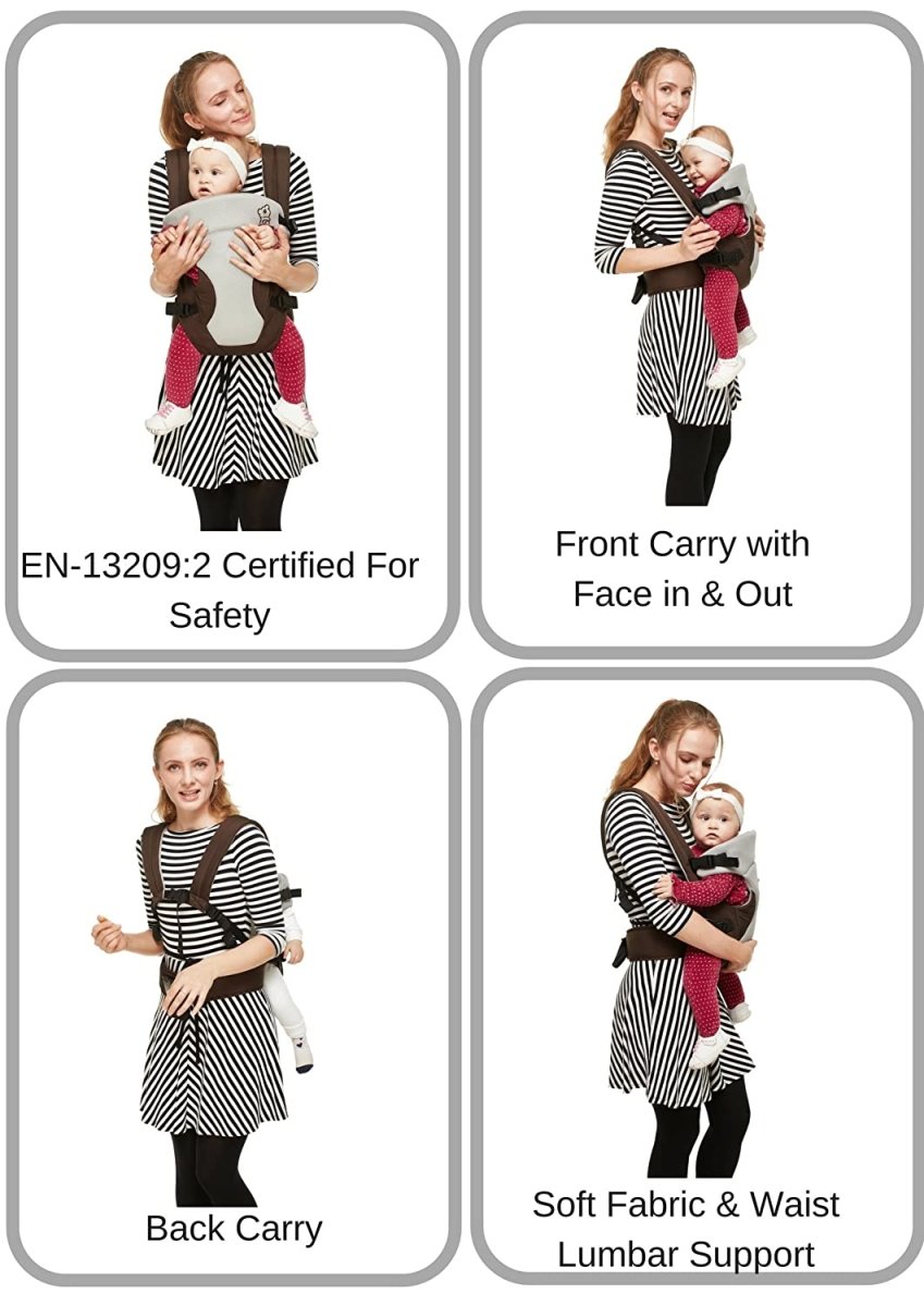 R For Rabbit Cuddle Snuggle Baby Carriers Brown Grey - BCCSBG2