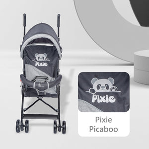 R for Rabbit Cute Little Pixie Buggy - Black Grey - Baby Stroller & Prams