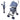R for Rabbit Cute Little Pixie Buggy- Blue Grey - STPXBL1