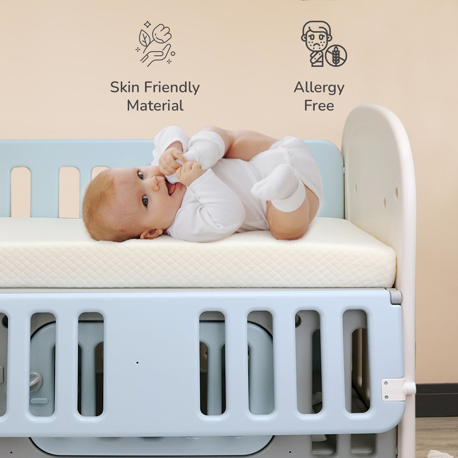 R for Rabbit Dream N Play Mattress - MTDNPWH01