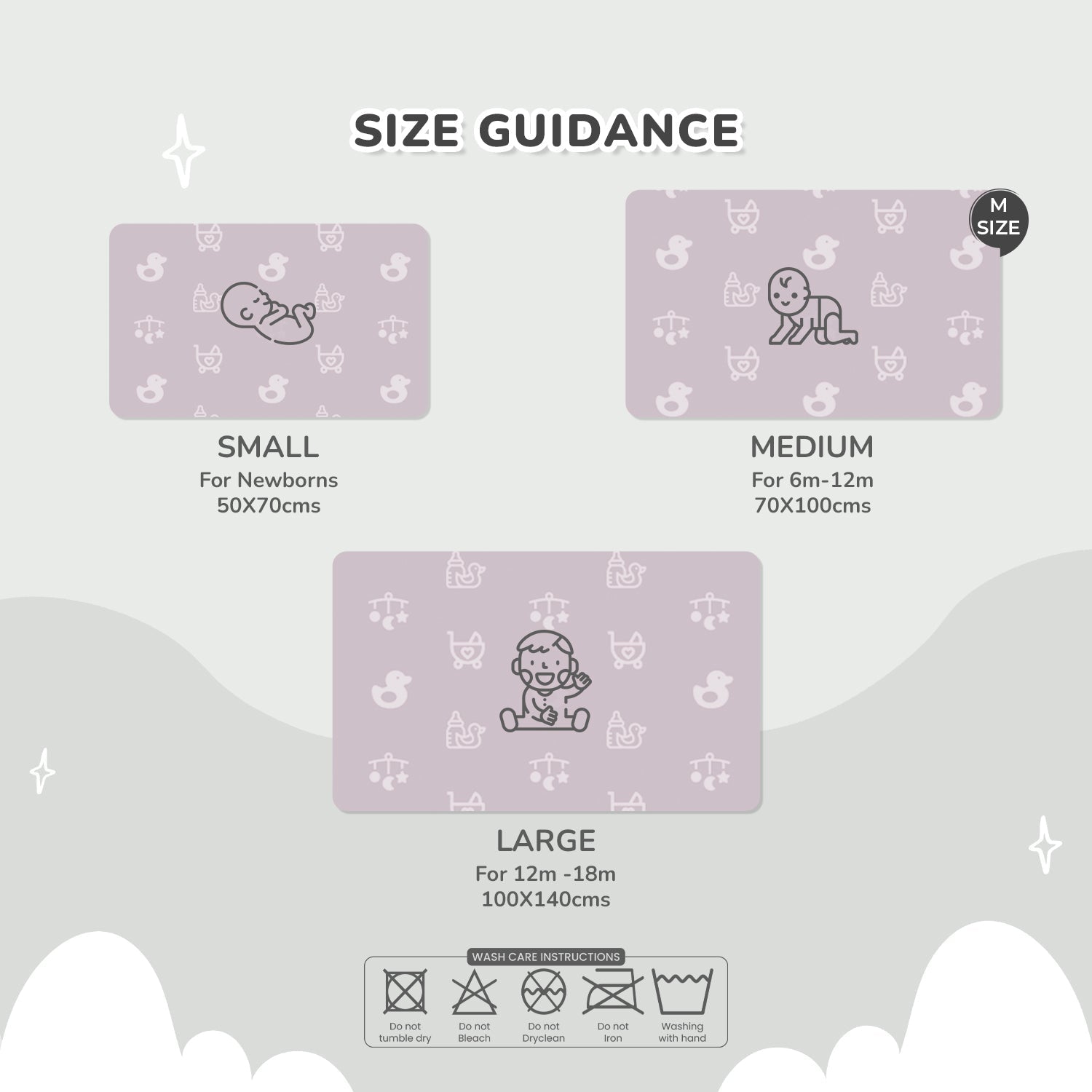 R for Rabbit Dry Nap M - Grey - Diaper Changing Mats