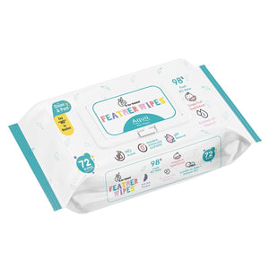 R for Rabbit Feather Aqua Wipes - COBWFA2