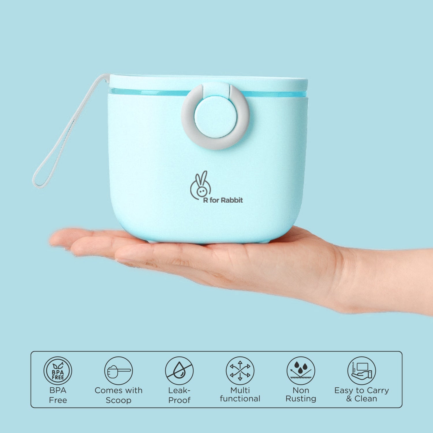 R for Rabbit First Feed Box - Blue - FFBXBL1