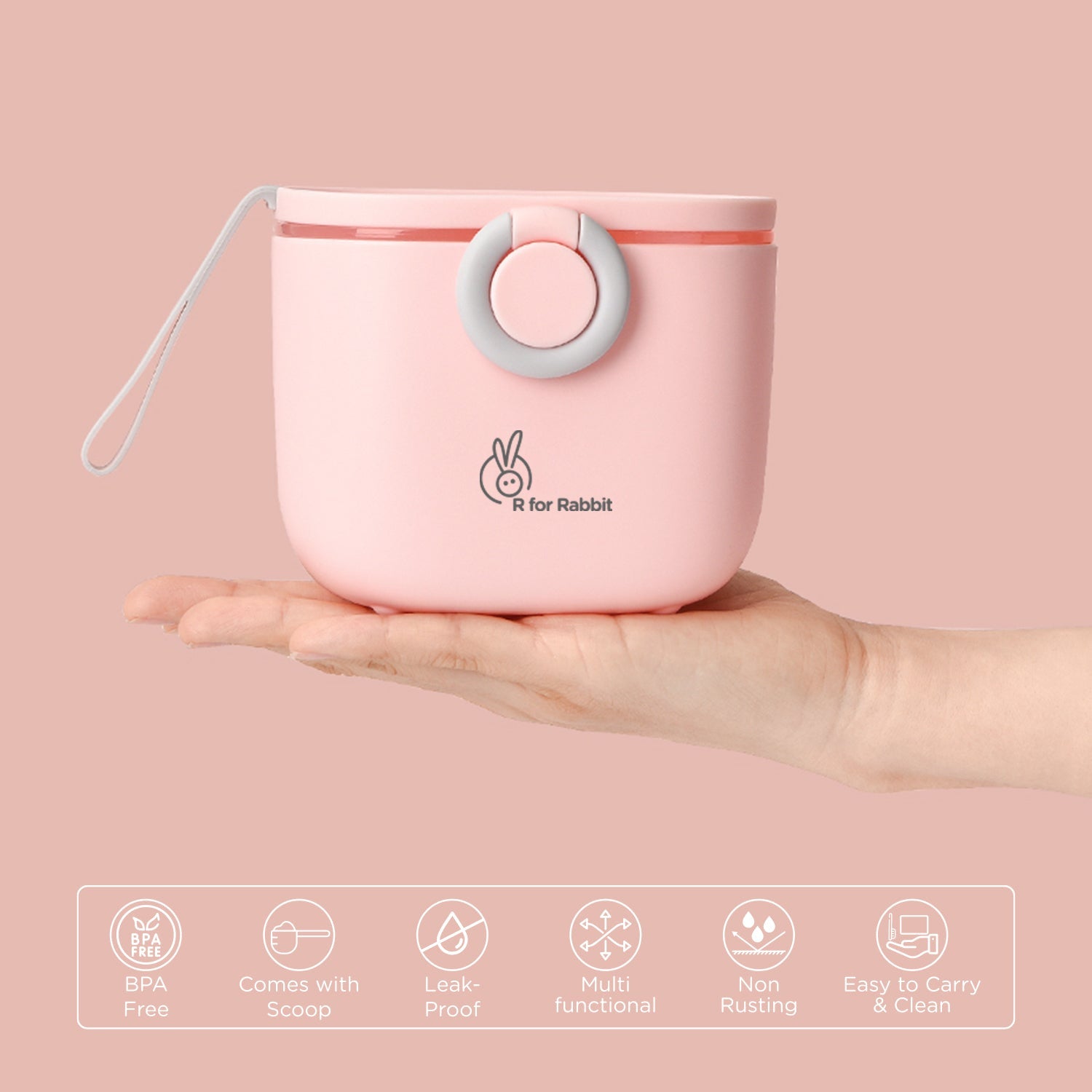 R for Rabbit First Feed Box - Pink - FFBXPN1