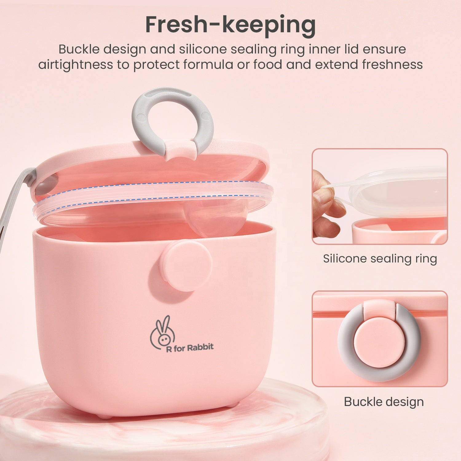 R for Rabbit First Feed Box - Pink - FFBXPN1