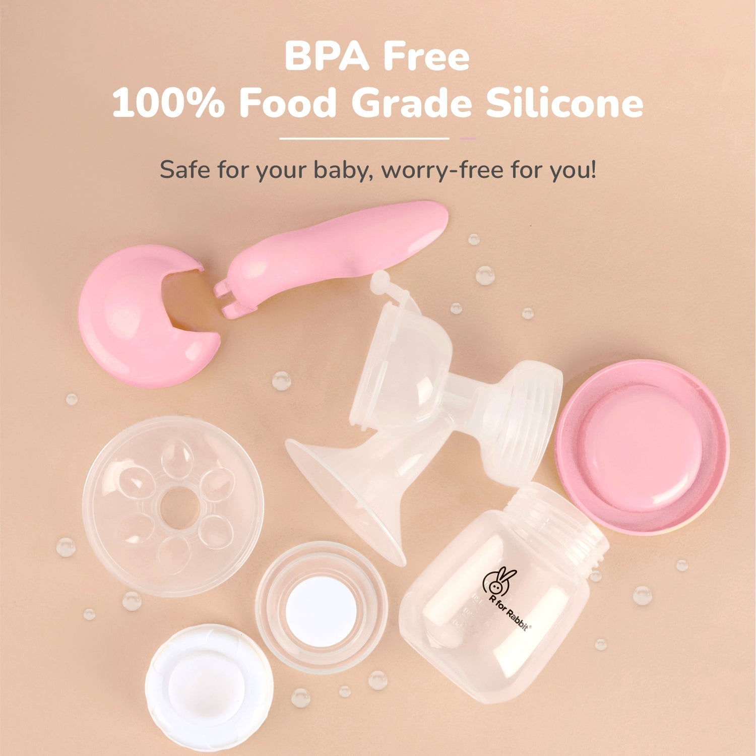 R for Rabbit First Feed Cozy Manual Feeding Breast Pump With 2 Suction Level Adjustment - Breast Pump