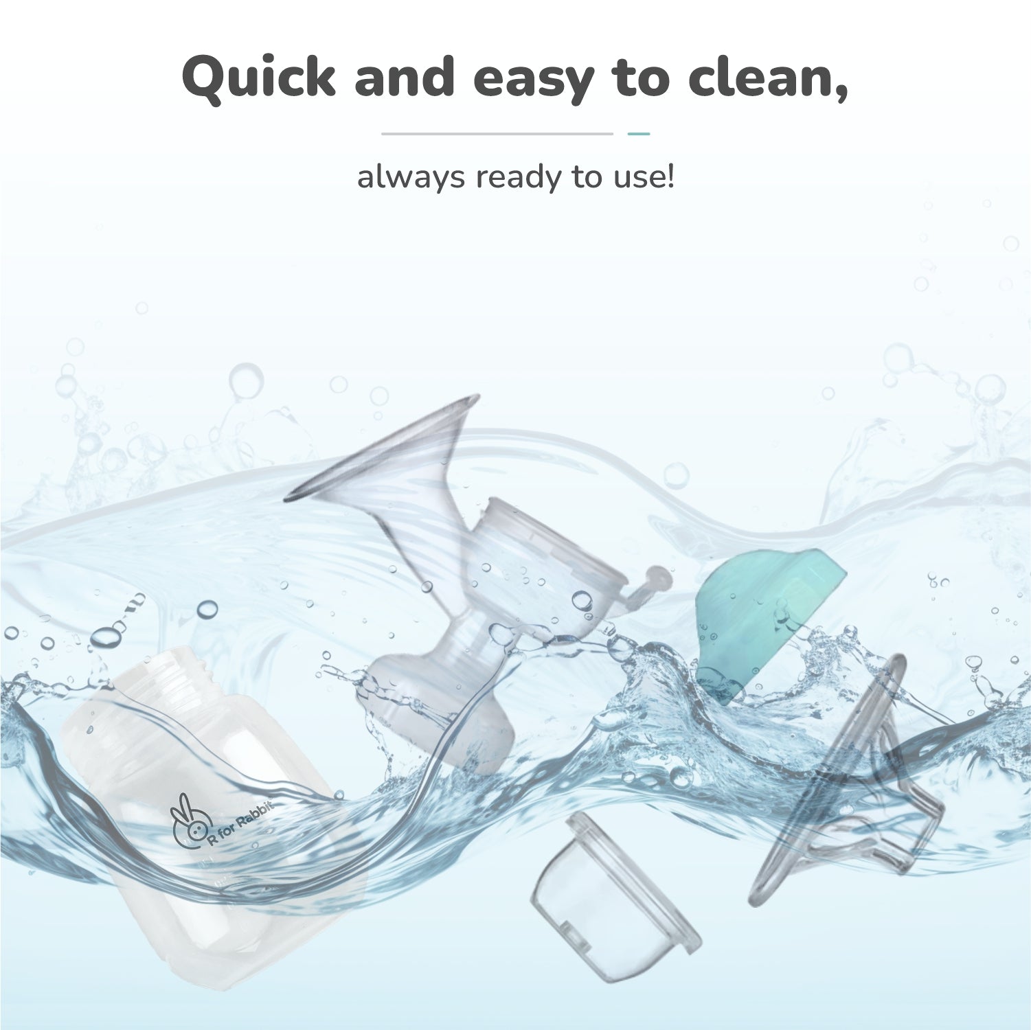 R for Rabbit First Feed Cozy Manual Feeding Breast Pump With 2 Suction Level Adjustment - Breast Pump