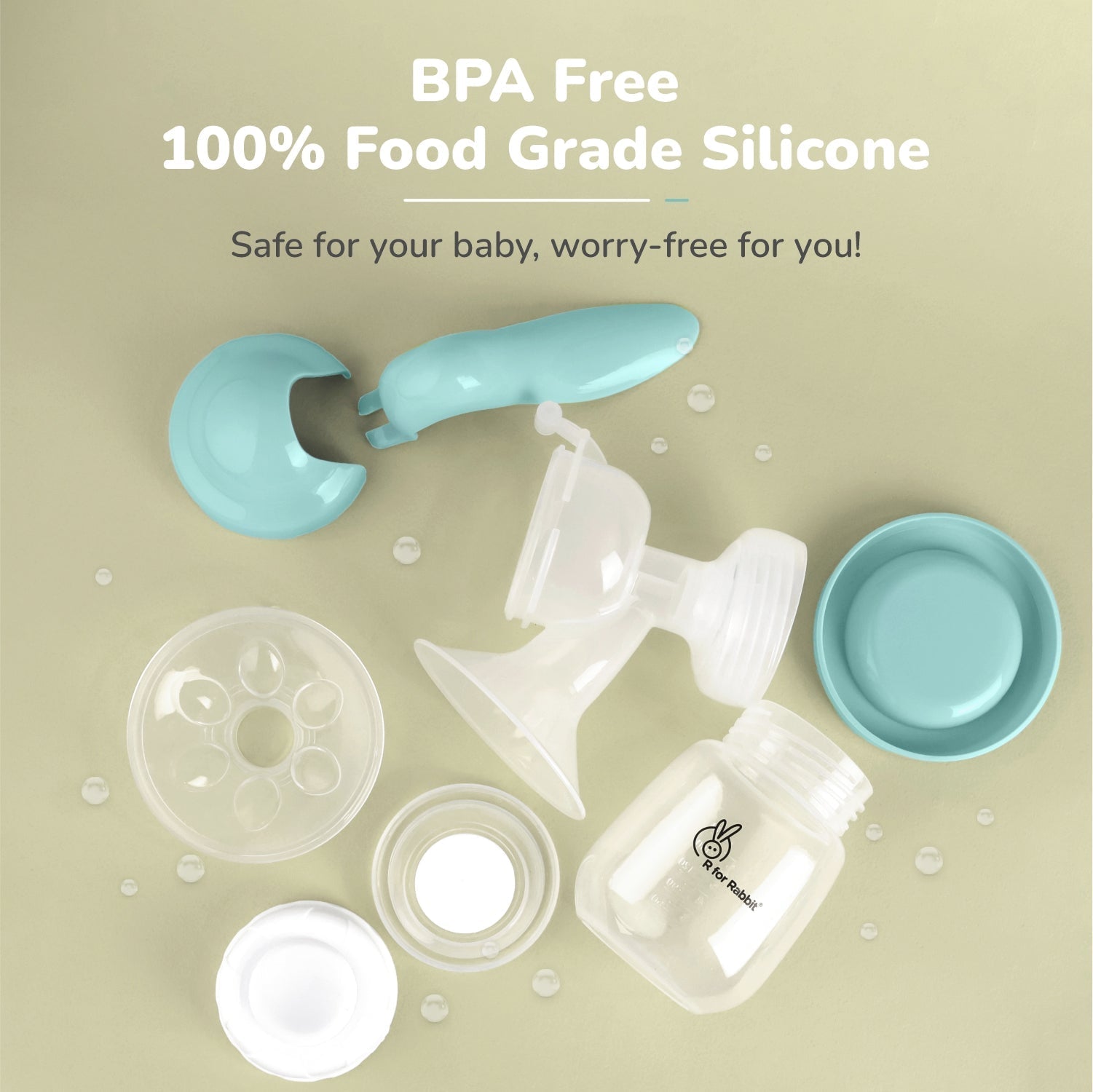 R for Rabbit First Feed Cozy Manual Feeding Breast Pump With 2 Suction Level Adjustment - Breast Pump