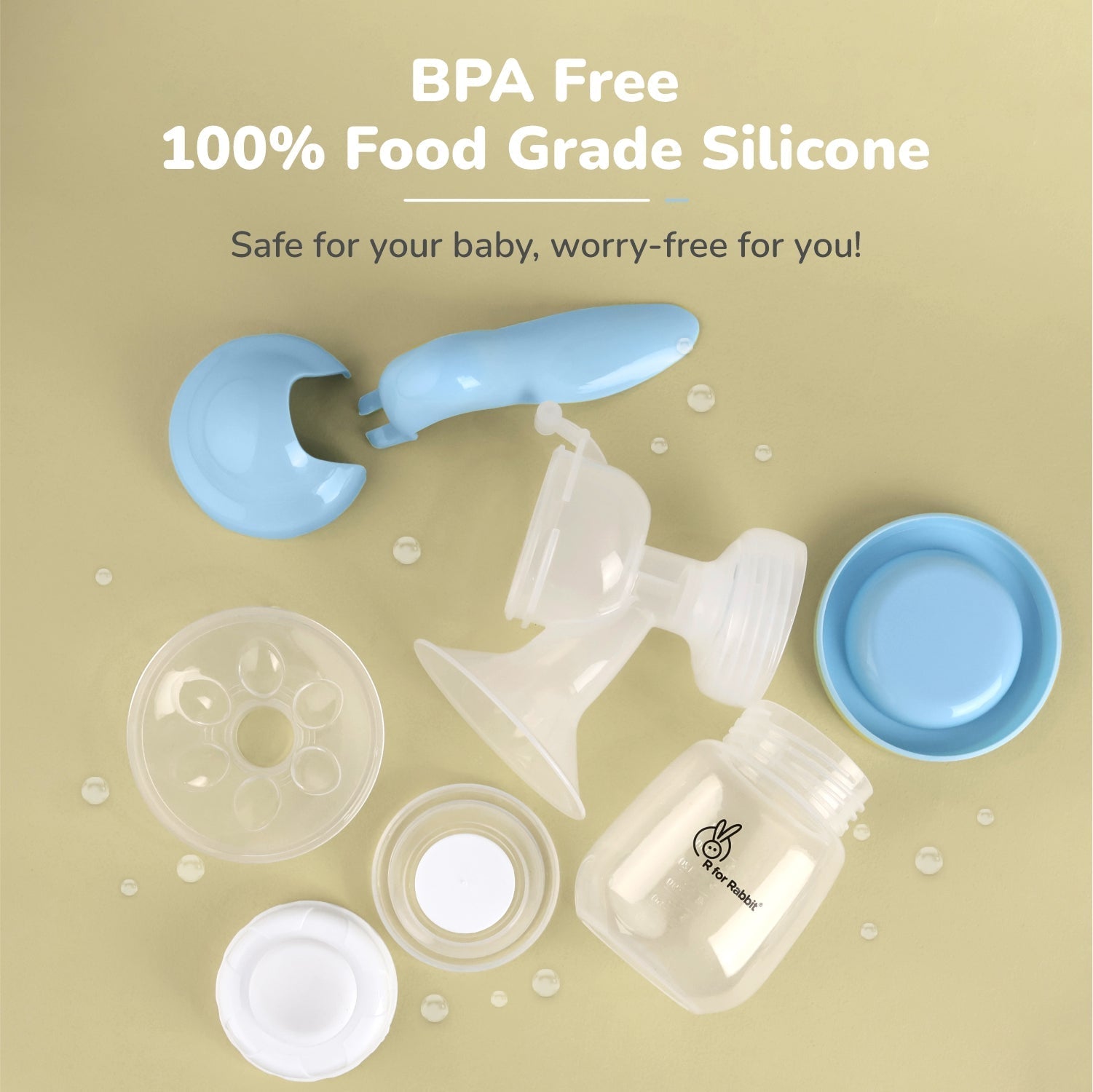 R for Rabbit First Feed Cozy Manual Feeding Breast Pump With 2 Suction Level Adjustment - Breast Pump