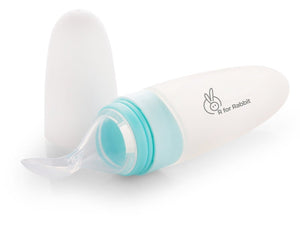 R for Rabbit First Feed Feeding Spoon- Blue - The Mom Store