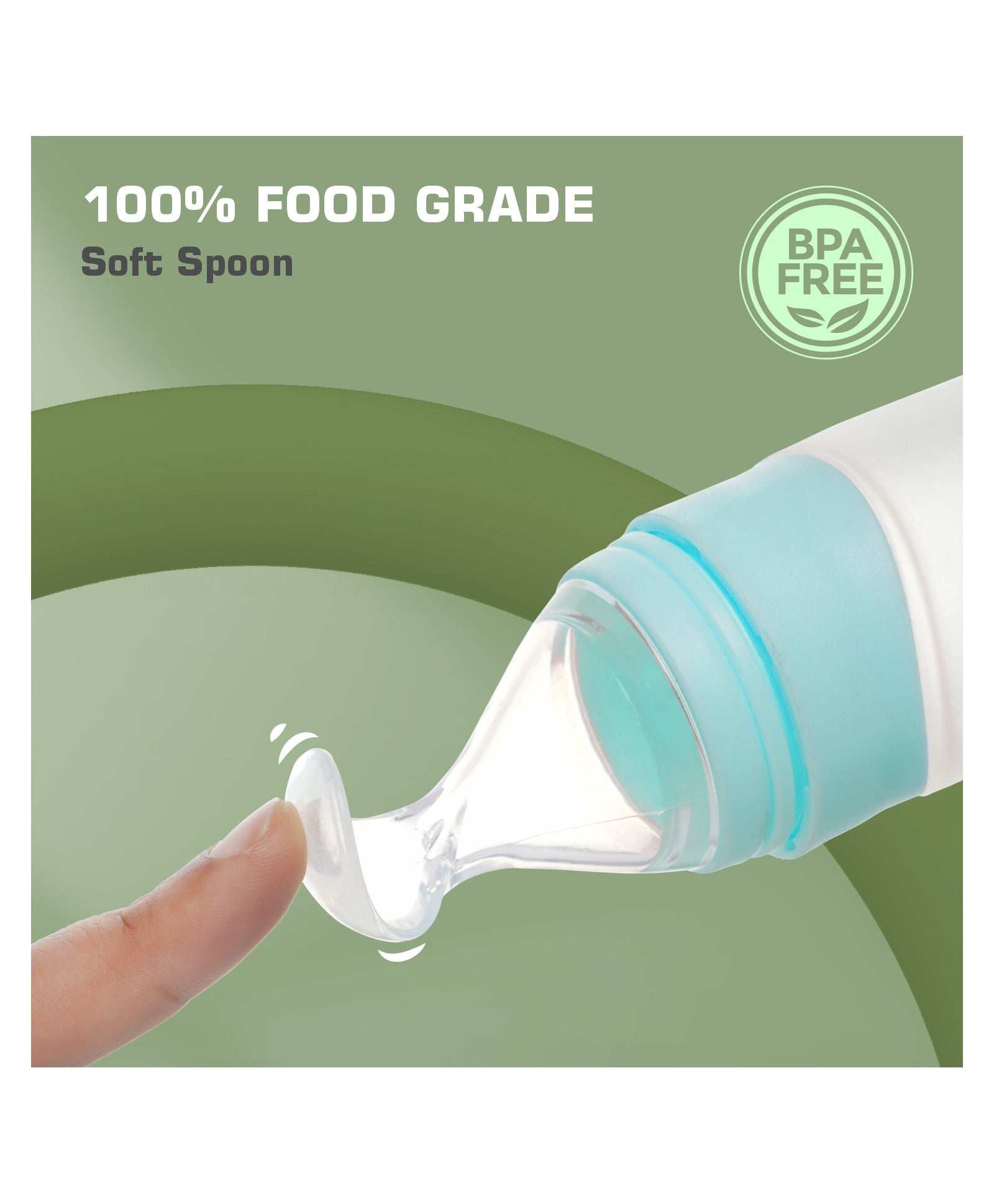 R for Rabbit First Feed Feeding Spoon - Blue - Food Feeder