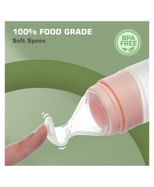 R for Rabbit First Feed Feeding Spoon - Pink - Food Feeder