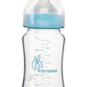 R for Rabbit First Feed Glass Bottle 240ml- Lake Blue - GBFFLB240