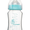 R for Rabbit First Feed Glass Bottle 240ml- Sea Green - GBFFSG240