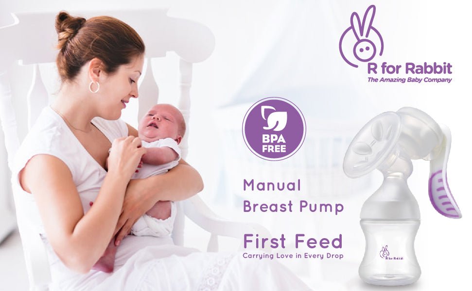 R for Rabbit First Feed Manual Breast Pump - Purple - Breast Pumps